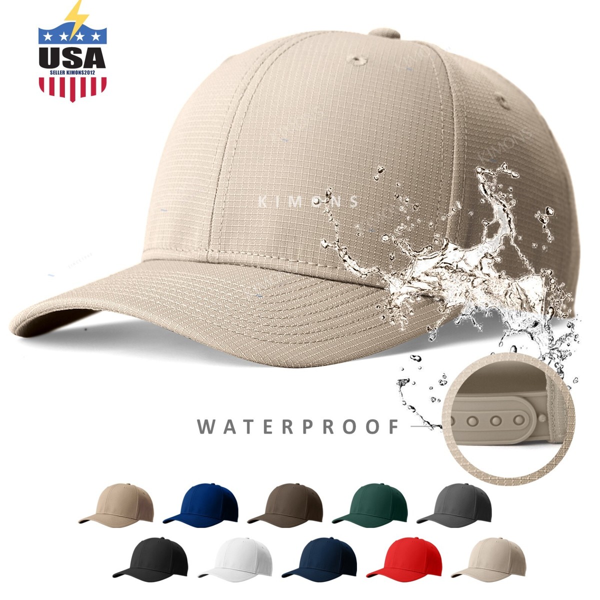Waterproof Trucker Hat Micro Summer Mesh Baseball Cap Snapback Hat