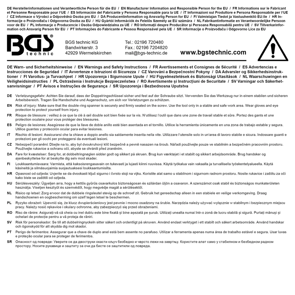 BGS Doppelringschlüssel-Satz gekröpft 12 Teilig Schraubenschlüssel SW 6 - 32 mm - Bild 2 von 4