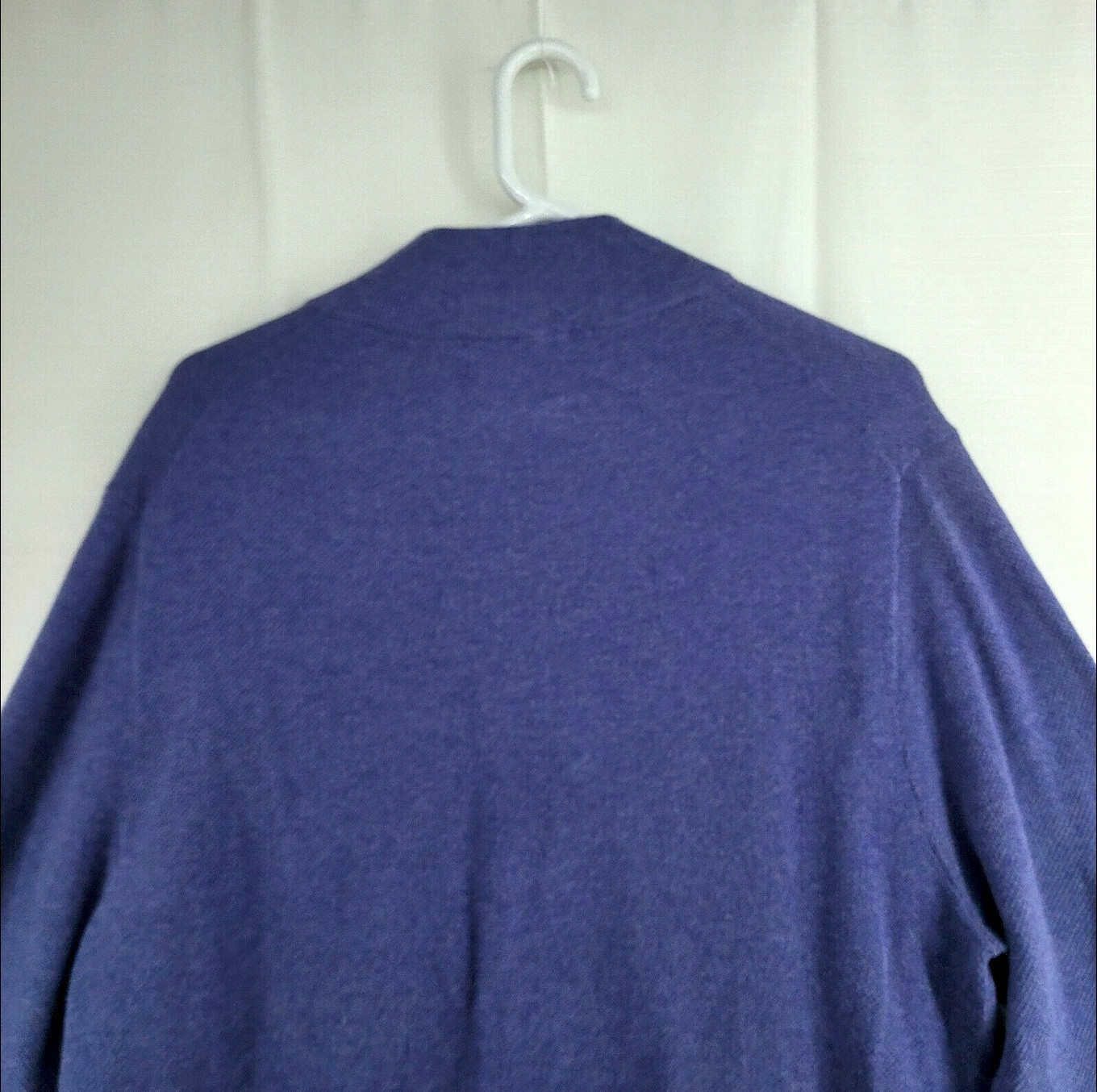 Brooks Brothers Mens Size XL Blue Cotton Cashmere Long Sleeve 1/4 Zip