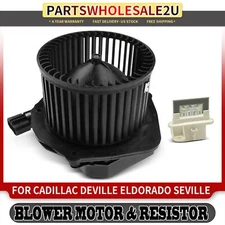 Front HVAC Blower Motor & Resistor Kit for Cadillac DeVille 96-99 Seville 96-97