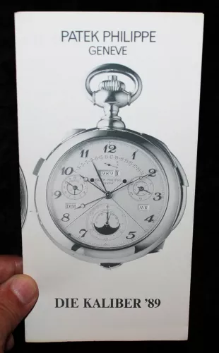 PATEK PHILIPPE  ," Die Kaliber ' 89 " , alter Werbe Klapp Flyer