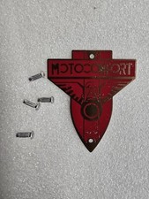 Motobécane Mobylettes.  Ecusson MOTOCONFORT pour potence guidon.