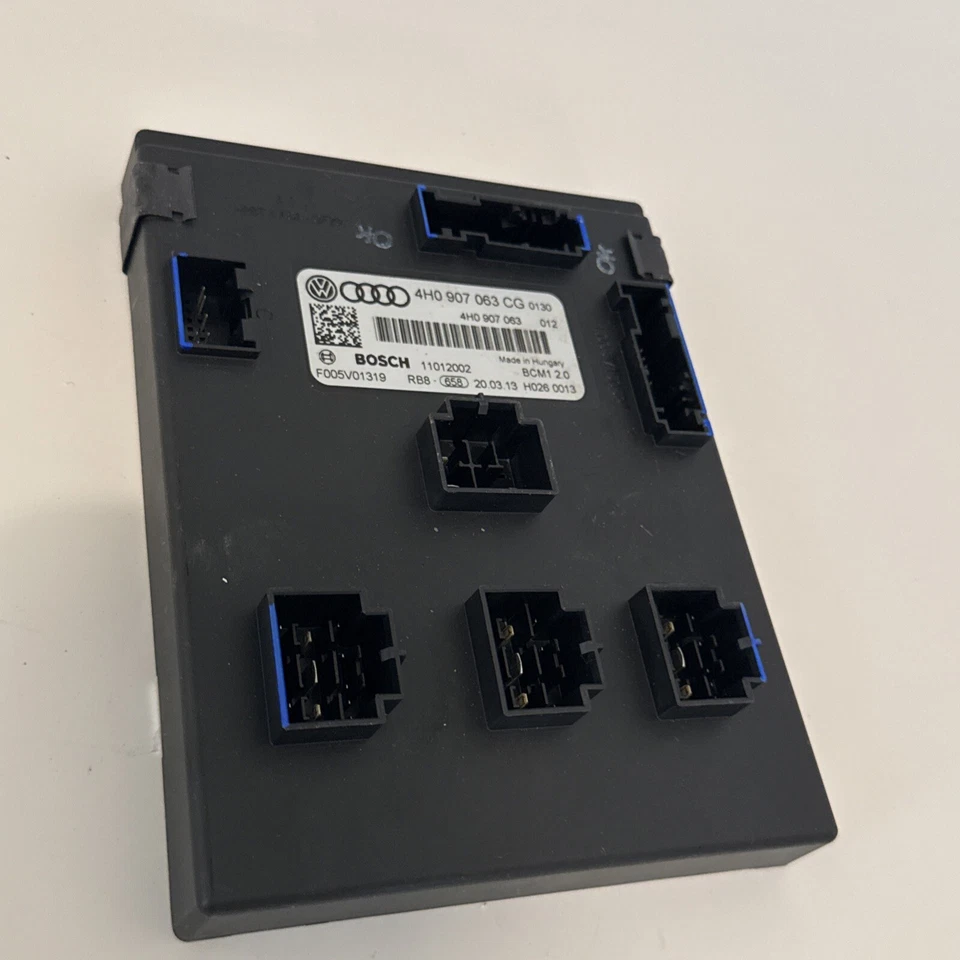 2013 AUDI A6 QUATTRO BODY CONTROL MODULE COMPUTER BCM OEM 4H0907063CG Foto 3 de 4