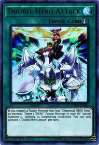 Double Hero Attack - DUPO-EN005 - Ultra Rare - 1st Edition x3 - Near Mint