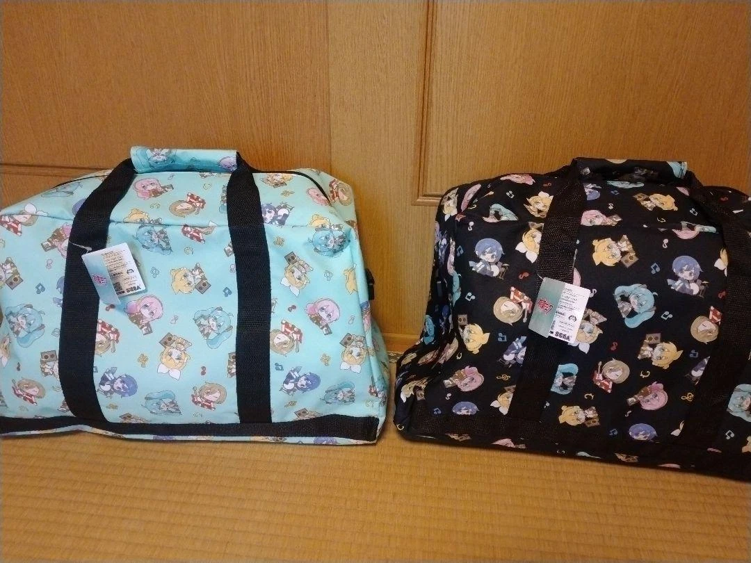 Hatsune Miku Series Platinum Zakka Big Boston Bag Set of 2 From Japan