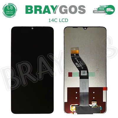 LCD Display Mit Touchscreen Für Xiaomi Redmi 14C – Ersatz Mit Rahmen & Reparatur-Kit (Schwarz)