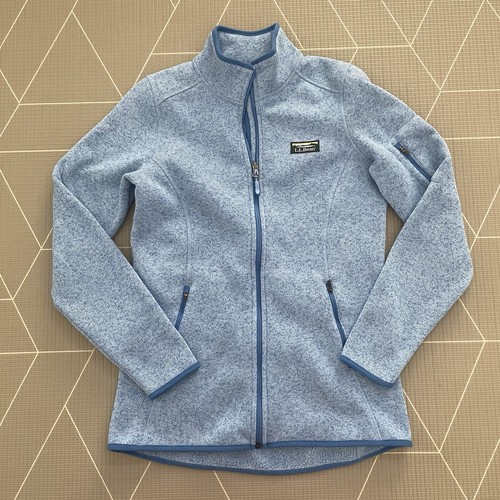 LL Bean Women’s Sweater Fleece Full Zip Jacket Size Small Tall Color