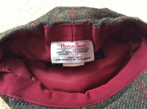 Child’s Harris Tweed, dark green cap (one size) (new) - Picture 3 of 6