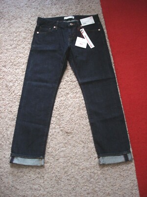 NWT Uniqlo IDLF Selvedge Ankle Length Straight Leg Jeans Size