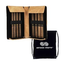 Lykke Umber 6-Inch Small Sizes DPN Double Point Knitting Needle Set Birchwood...