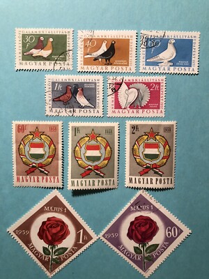 20 DIFFERENT COMPLETE SETS OF STAMPS FROM HUNGARY #1176 / #1169 - LH | eBay
