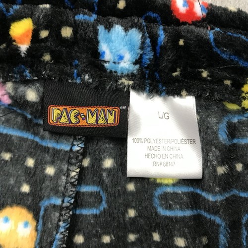 Pac Man Pants Mens Large Black Elastic Waist Drawstring Sleepwear Pajama NWT - Picture 4 of 13