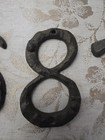 lot of 4 vintage cast Iron number — photo 3