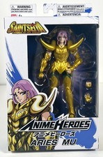Figura de acción Bandai Anime Heroes Aries Mu Saint Seiya Caballeros del Zodiaco nueva