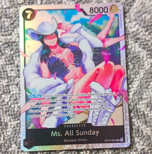 Bandai Ms. All Sunday OP14-084 The Best R Full Art Holo English 8000/7