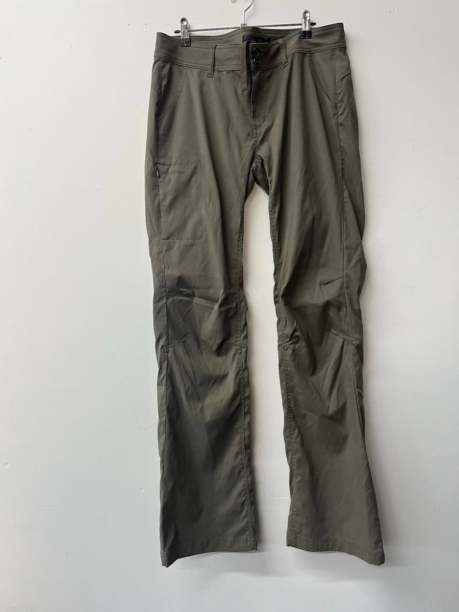 Pantalon De Randonnée Prana Femme Taille 8 — Gris, Nylon, Rollup, état Très Bon