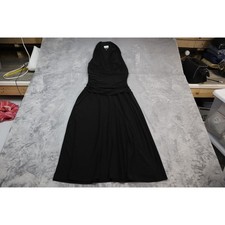 Nine West Dress Womens 2 Black Sleeveless Halter Knee Length Fit & Flare