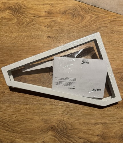 New Sealed IKEA Ekby Lerberg 28cm 11" White Shelf Bracket Holder 301.687.24 - Picture 2 of 2