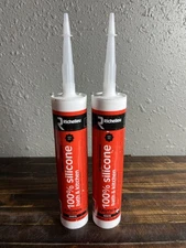 Richelieu White 100% Silicone Bath & Kitchen Caulk Sealant 10.1 fl oz 2-Pack