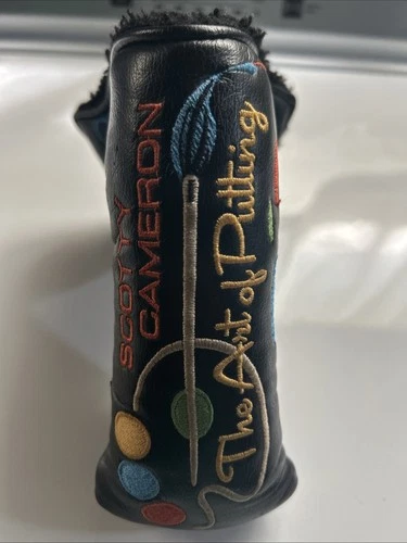 Scotty Cameron Titleist The Art of Putting Golf Putter Headcover Black VG