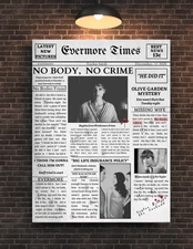 Taylor Swift No body no crime evermore Poster