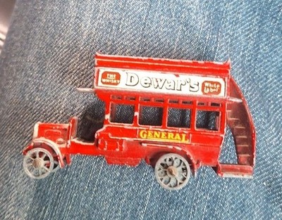 Gebrauchter Lesney Matchbox B-Type Bus mit Dewar s Whiskey Diecast. 