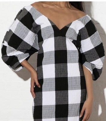 Mara Hoffman Gracen Plaid Maxi Dress