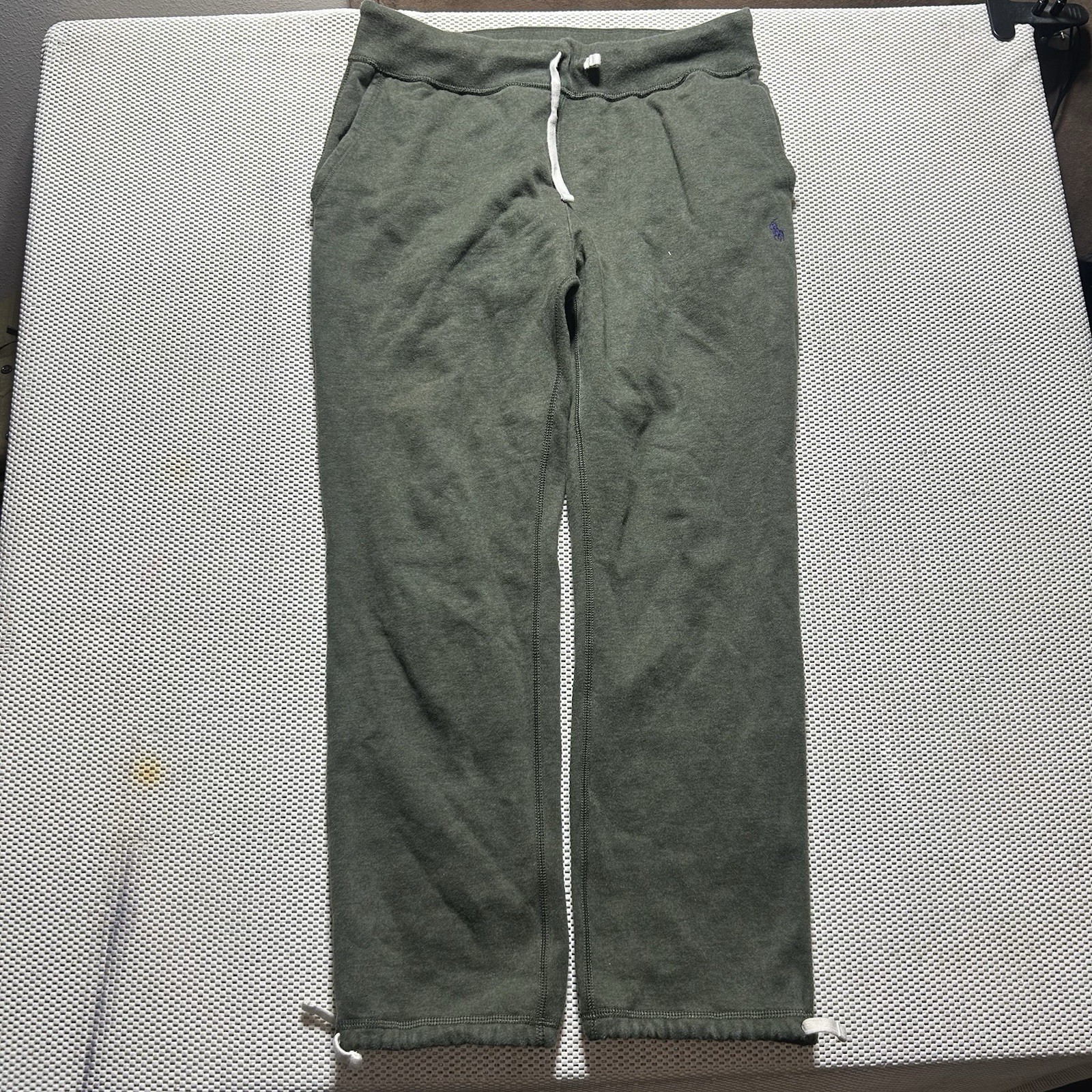 Polo Ralph Lauren Men’s Green Size Medium Sweat Pants Purple Pony Preppy Wideleg