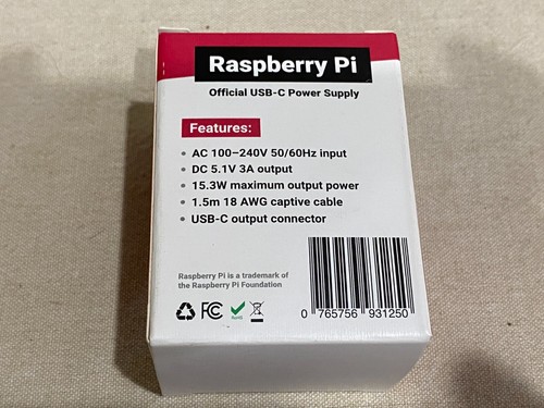 Official Raspberry Pi Power Supply USB-C - Picture 3 of 8