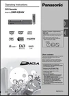 Panasonic DMR-EZ48V Instructions Operators Manual User Guide for DVD Recorder