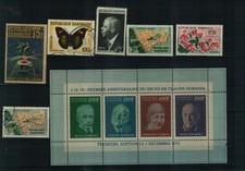 Gabun - Briefmarkenlot - 1 Steckkarte - postfrisch/gestempelt