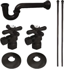 Kingston Brass Gourmet Scape Plumbing Supply Kit 1/2" IPS x 3/8" Comp w/ P-Trap