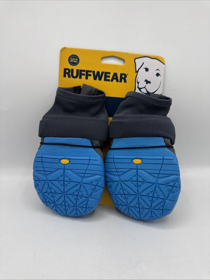 Ruffwear Polar Trex Pair Blue 3.2inches Obsidian Black Winter Dog Boots - Image 2 of 3