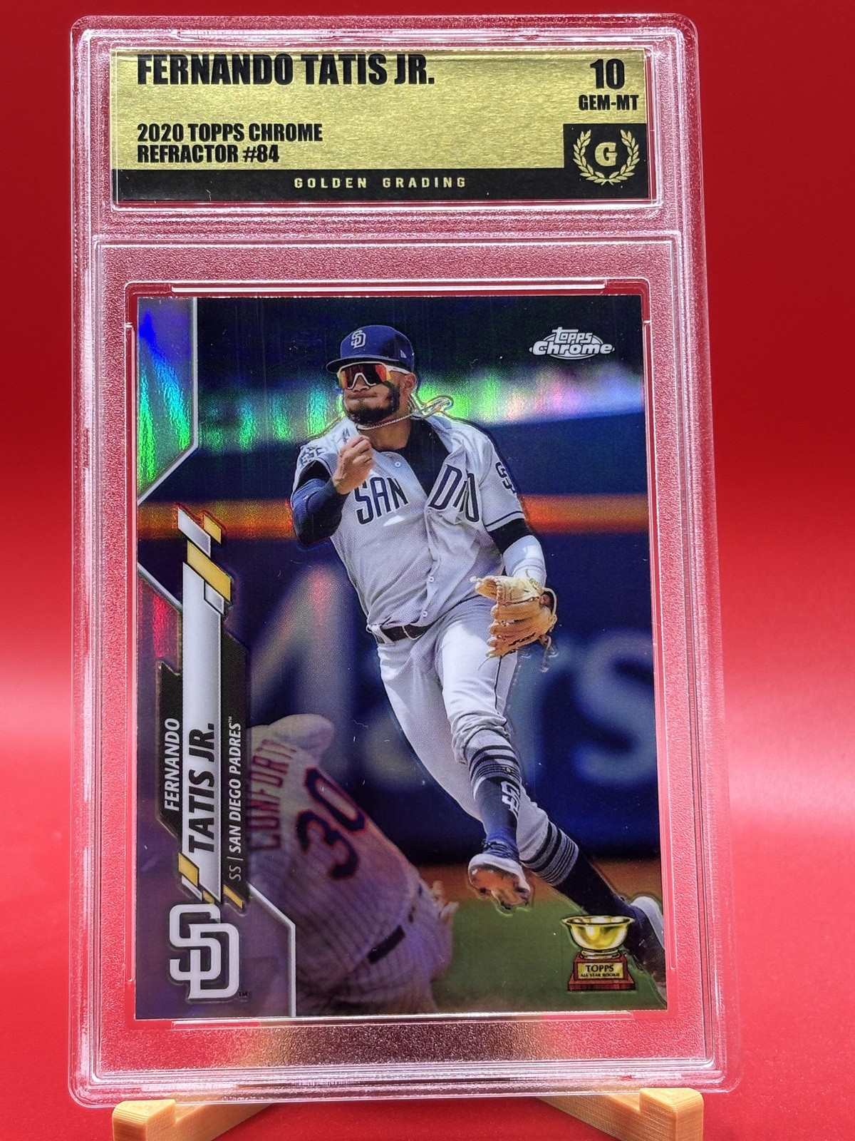 2020 Topps Chrome #84 Fernando Tatis Jr. Refractor Graded 10