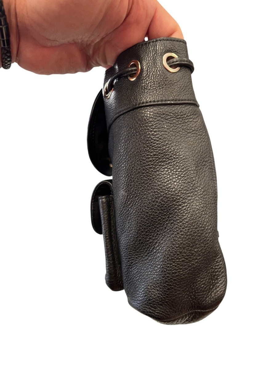 Coach F37621 wms black leather pebbled mini backpack SKU 10  display picture 1
