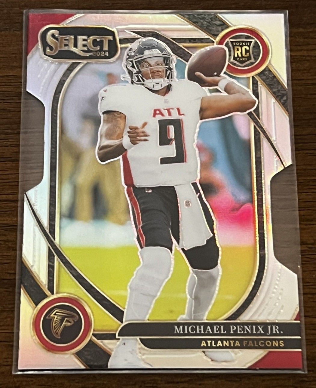 2024 Panini Select - Club Level Michael Penix Jr. #235 Silver Prizm Die-Cut (RC)