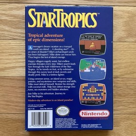 STARTROPICS CIB w/manual & box for Nintendo NES (1990), TESTED & WORKS!