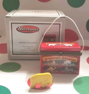 Barnums Animal Crackers PHB Porcelain Hinged Trinket Box Midwest of Cannon Falls