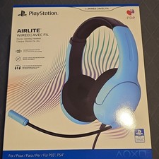 PlayStation AIRLITE Wired Stereo Gaming Headset Blue for PS5/PS4