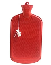  Oversized Rubber Hot Water Bottle with Fleece Cover and Silicone Lanyard, XXX 