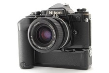 Excellent 5 Nikon FE2 Black Film Camera Ai-s 35-70mm f/3.3-4.5 Lens From JAPAN