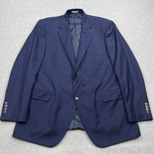 Peter Millar Blazer Mens 46T Blue 100 Wool Two Button Sport Coat Canada Preppy
