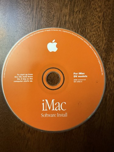 Mac Macintosh iMac DV OS 9 Software Restore CD Disc v9.0 1999 Vintage - Picture 5 of 11