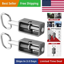 Weld-On 5/8" Spring Latch Assembly with Plain Tube, Trailer Gate Latch, Pack ...