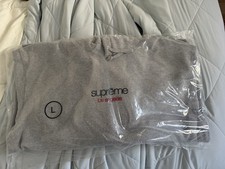 Supreme Classic Logo Los Angeles Hooded Sweatshirt 'Heather Grey' Size L