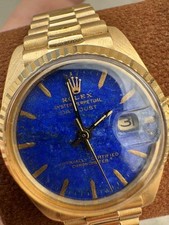 Rolex Datejust 6917 18k Gold Lapis Lazuli Dial President Bracelet Vintage 26mm 4