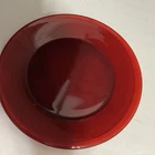 Vtg Set Of 8 Royal Ruby Red Luncheon Plates  7.5” Unmarked Likely Anchor Hocking