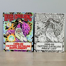 1998 1999 Huck Spaulding Ent Tattoo Catalog Supplement w/ Price List Vintage HTF