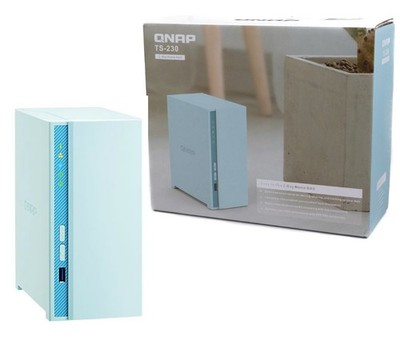 QNAP (TS-230) 2-Bay NAS 3.5'' HDD /2.5'' SATA SSD/4-Core CPU/2GB DDR4/3x USB/ LAN