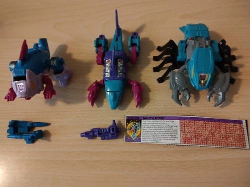 TRANSFORMERS Vintage Gen One SEACONS LOT SKALOR, OVERBITE, NAUTILATOR G1 target
